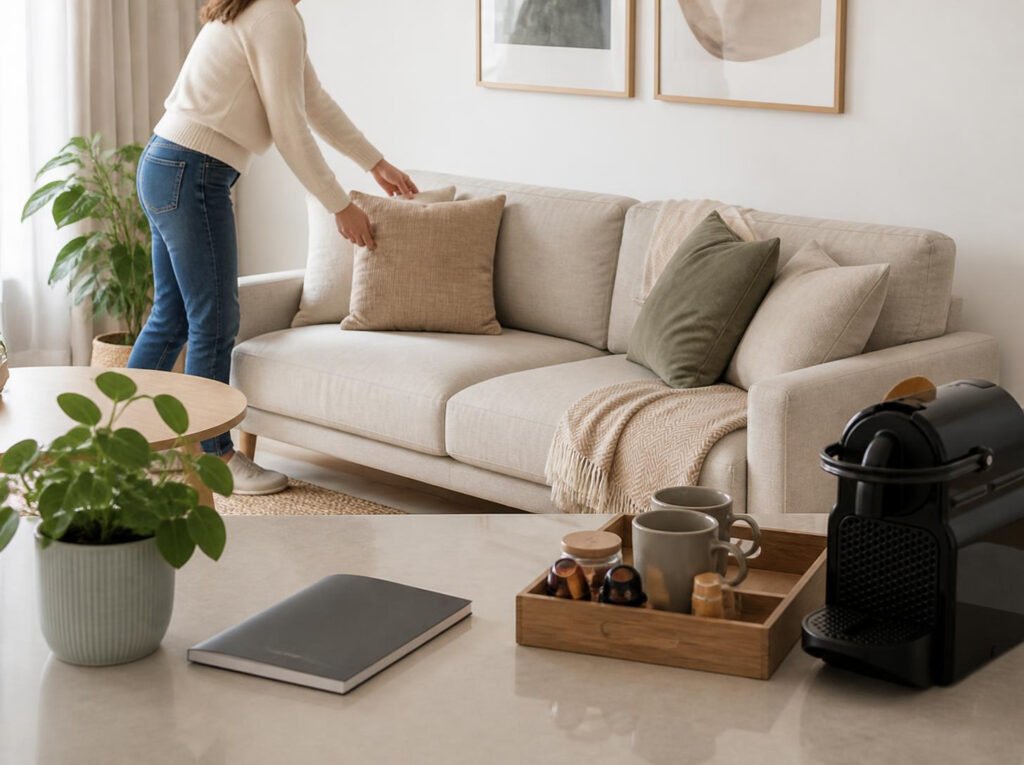 Préparation et décoration d'un appartement avant sa mise en location courte durée
